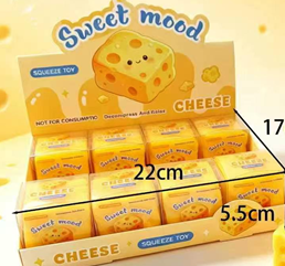 Squishy Crunchy Cheese 2" ($5.20/EA DELIVERED) *CONTACT US TO PREORDER TODAY!
