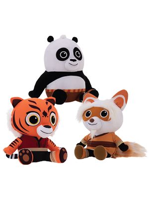 Kung Fu Panda Asst 9" (Jumbo) ($7.26/EA DELIVERED) *BULK PLUSH
