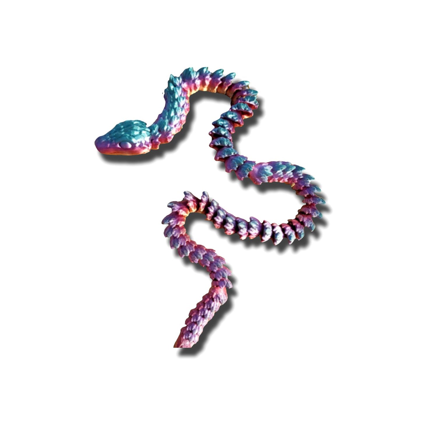 3D Printed Crystal Snake 6"