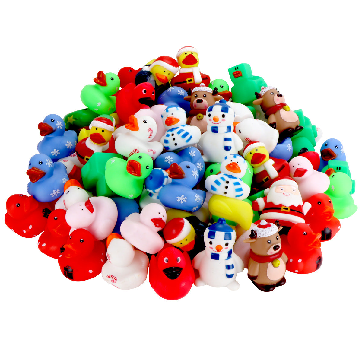 Christmas Rubber Ducks 2.5" (Mini) ($.51/EA DELIVERED)