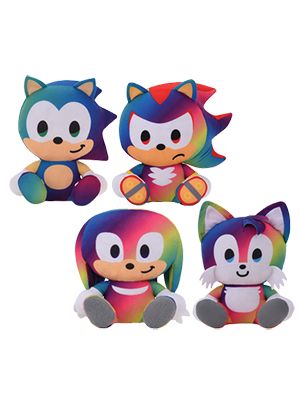 Sonic Hedgehog Gradient Set of 4 hot Plush 7