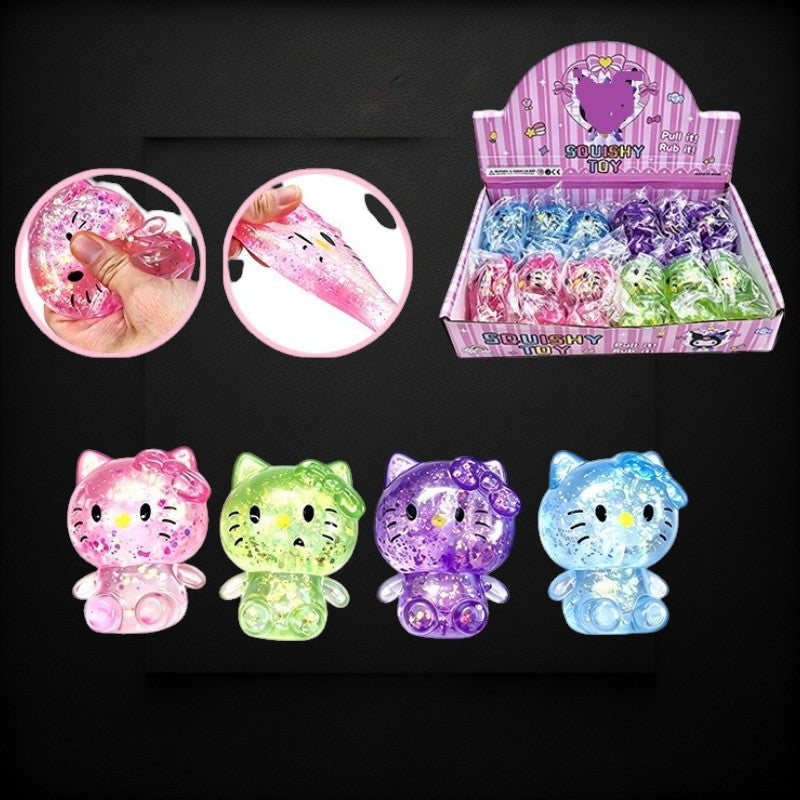 Squishy Color Glitter Kitty ($4.19/EA DELIVERED)