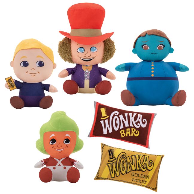 Willy Wonka Big Heads Asst 7" (Small) ($5.29/EA DELIVERED) *BULK PLUSH
