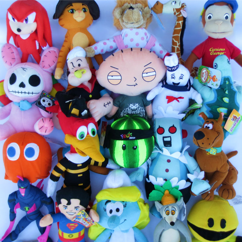 10% Licensed Plush Mix (True Medium) 9-12" ($3.95/EA DELIVERED)