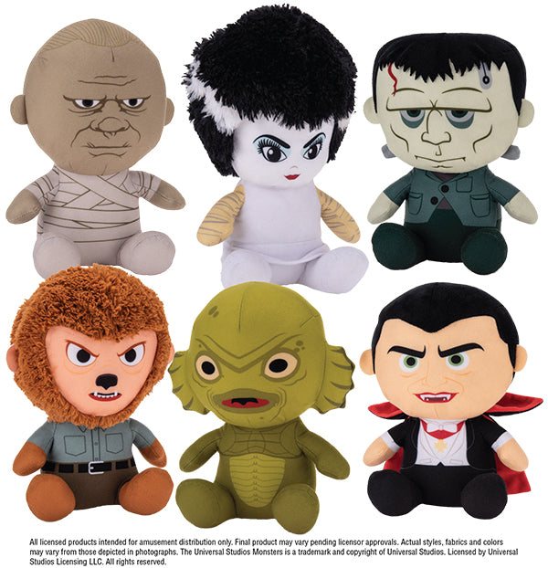 Universal Monsters Big Heads 7" (Small) (4.97/EA DELIVERED) *BULK PLUSH