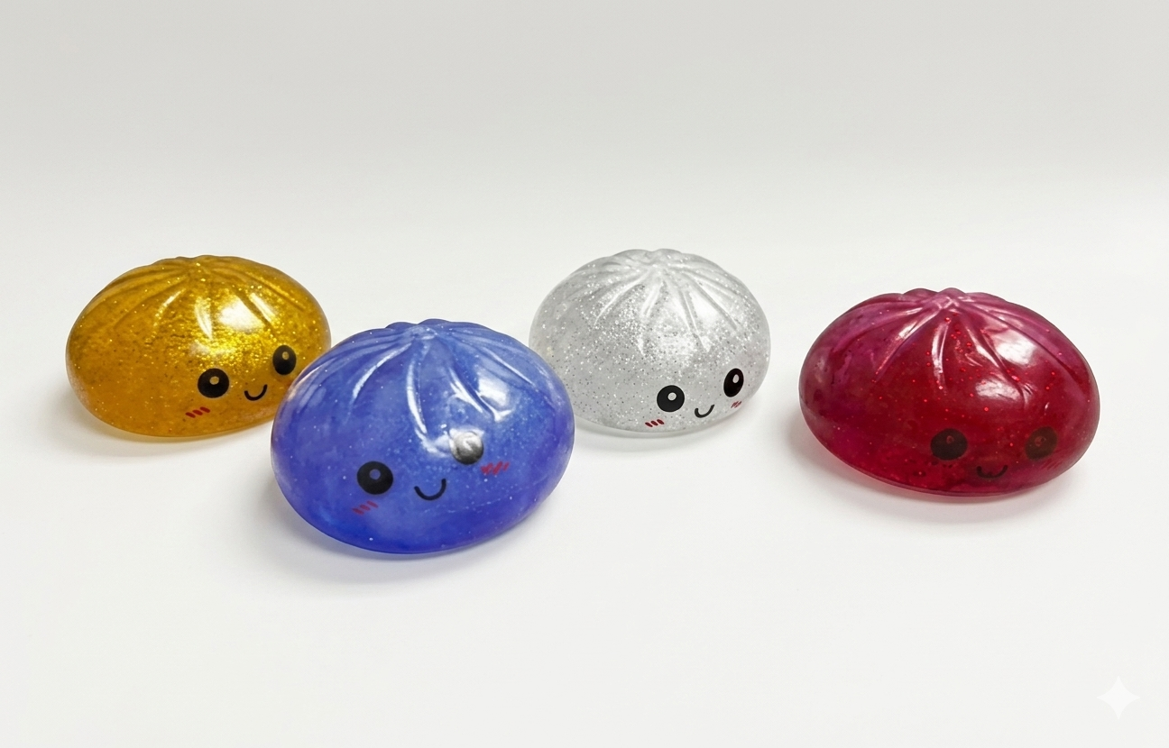 Squishy Dumplings Glitter Asst  3.5" (Mini) ($3.68/EA DELIVERED)