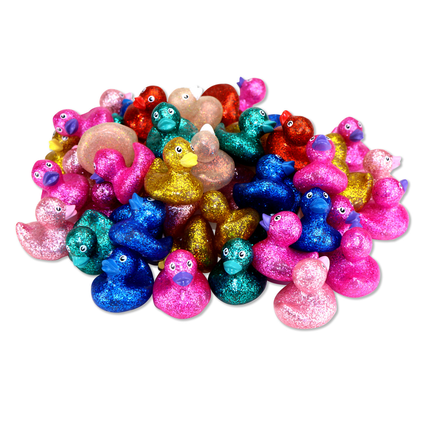 Rubber Ducks Glitter 2.5" (Mini) ($.42/EA DELIVERED)