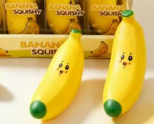 Squishy Crunchy Banana 4.5" ($5.20/EA DELIVERED) *CONTACT US TO PREORDER TODAY!