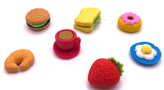 Breakfast Erasers 1.1" Capsules ($.25/EA DELIVERED)