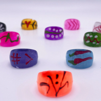 Cool Acrylic Rings 1.1" Capsules ($.23/EA DELIVERED)