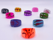 Cool Acrylic Rings 1.1" Capsules ($.23/EA DELIVERED)