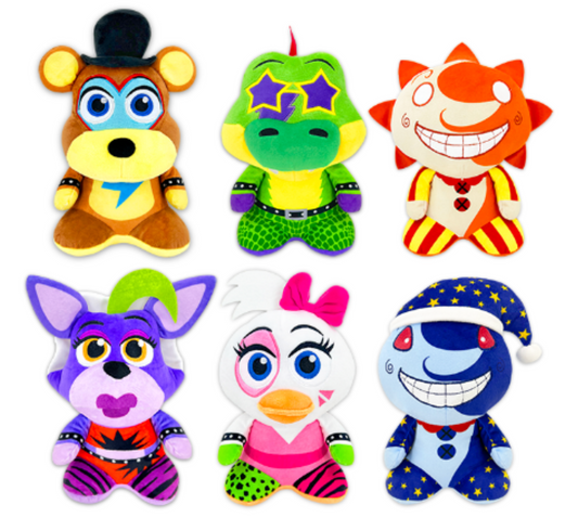 Five Nights At Freddys Mash'ems 6 Asst 11" (Jumbo) ($6.00/EA DELIVERED)