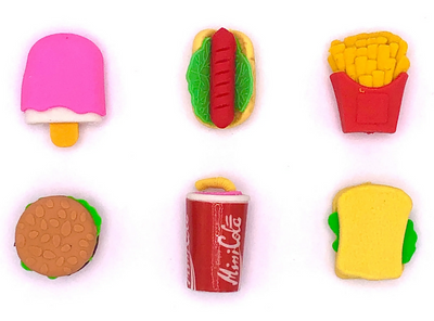 Fast Food Erasers 1.1