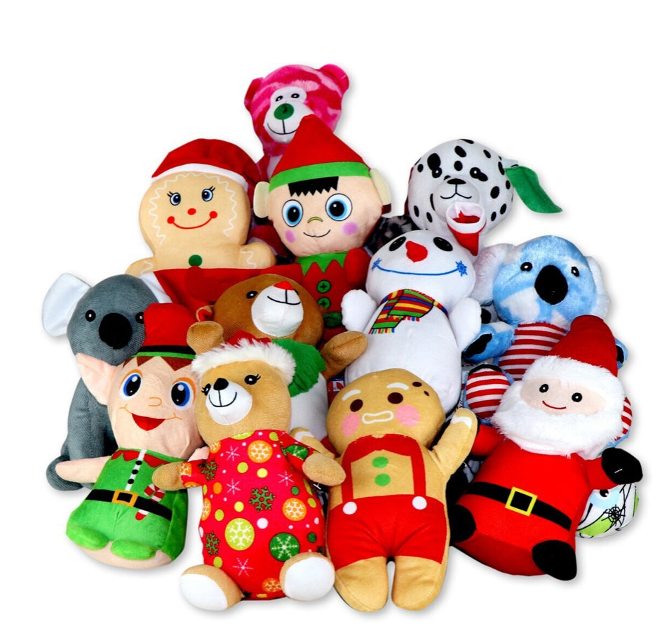 Christmas 100% Generic Plush Mix 7"-9" (Small) ($1.89/EA DELIVERED)