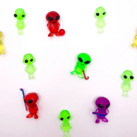 Mini Neon Aliens 1.1" Capsules ($.25/EA DELIVERED)
