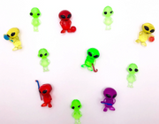 Mini Neon Aliens 1.1" Capsules ($.25/EA DELIVERED)