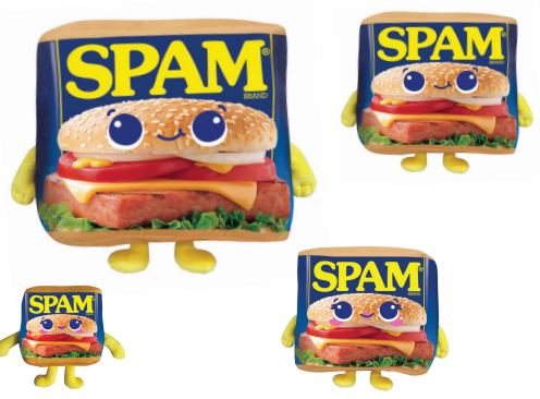 Brand Central Spam Asst 5.5" (Small) ($2.97/EA DELIVERED)