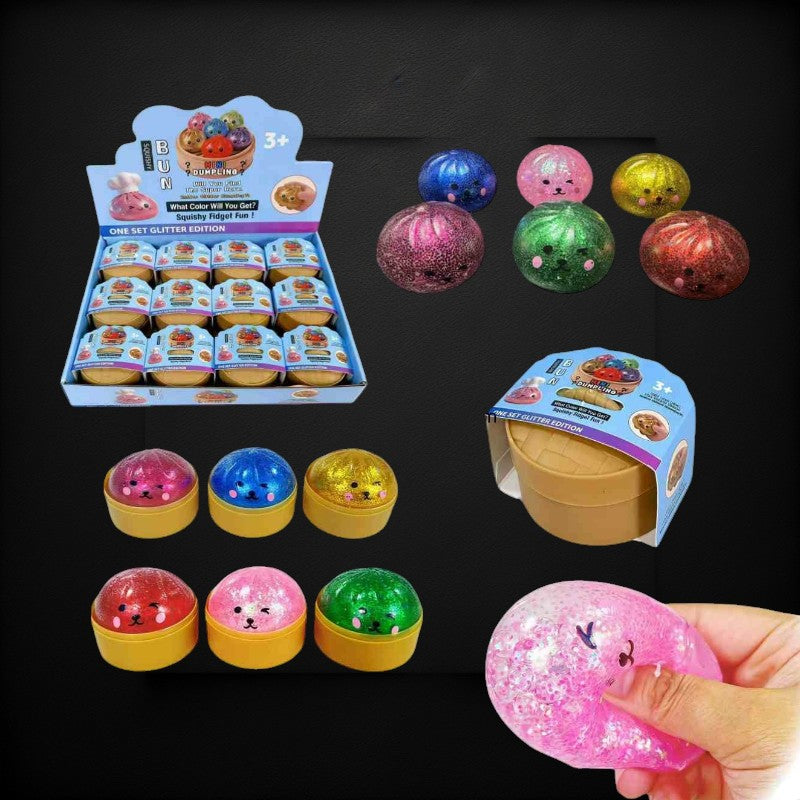 Squishy Dumplings Color Glitter Asst 2" (Mini) ($2.59/EA DELIVERED