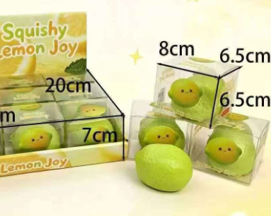 Squishy Crunchy Lemon 2.5" ($2.88/EA DELIVERED)