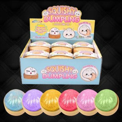 Surprise Squishy Dumplings Glitter Asst W/ Display ($4.62/EA DELIVERED)