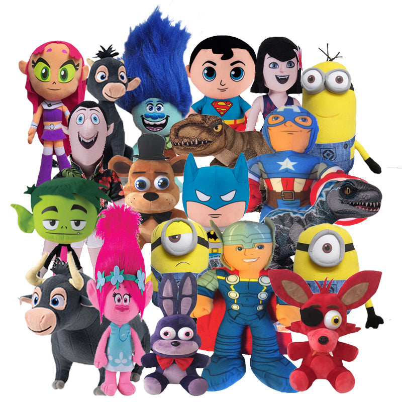 100% Licensed Power Plush Mix (Jumbo) 11-16" ($10.83/EA DELIVERED)